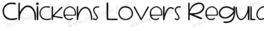 Chickens Lovers Regular字体转换
